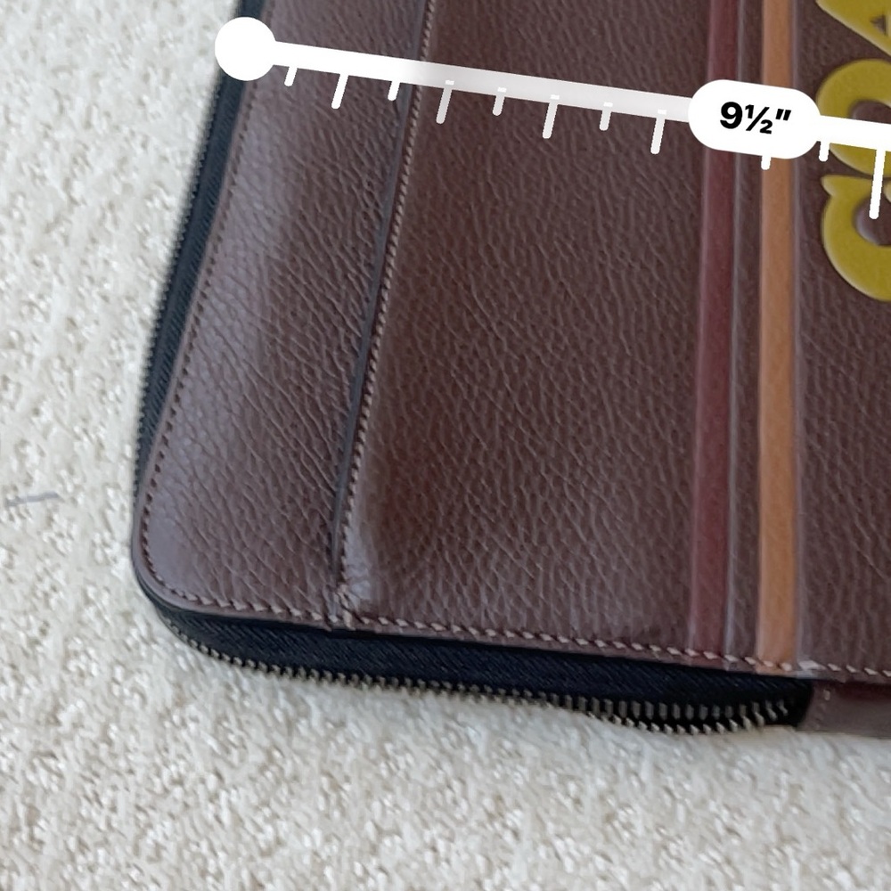 Coach Dark Brown Leather Laptop Bag - Picture 8 of 8